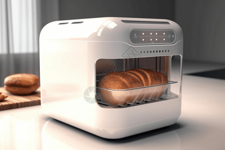 肌理感面包面包机设计图片