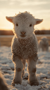 可爱的小羊图片