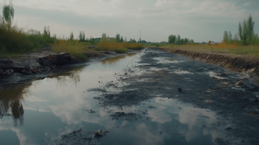 化学物质污染湿地图片