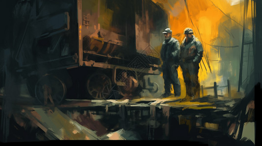 煤炭火车背景图片