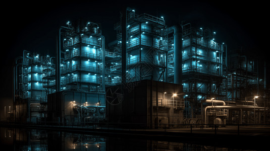 化工厂背景图片