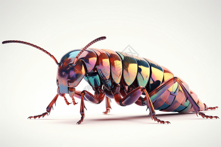 甲虫标本3D昆虫插画