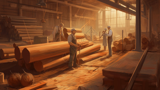 木工工作室背景图片