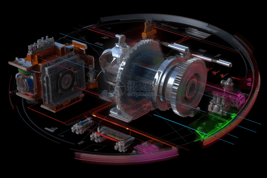 传动系统结构透视图图片