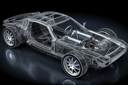3D汽车结构展示图图片