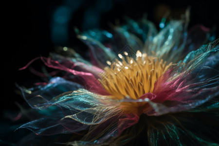 幻想花的分层纤维图片