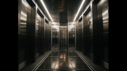 关闭的电梯门背景图片