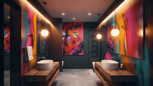 酒店浴室艺术空间室内设计图片