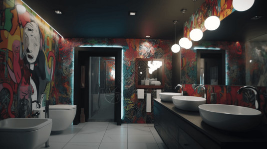 酒店浴室艺术设计图片