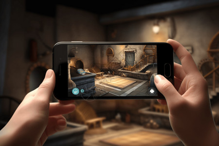 游戏体验使用手机打游戏背景