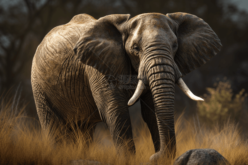 自然环境中的大象图片