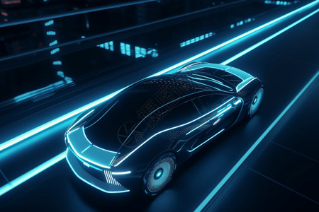 超酷未来概念车自动驾驶汽车设计图片