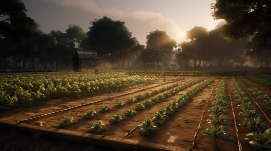 土豆农场种子种植和栽培设计图片