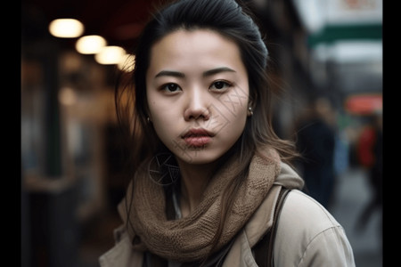 酷炫的女孩肖像图片