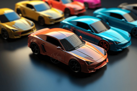 3D汽车模型背景图片