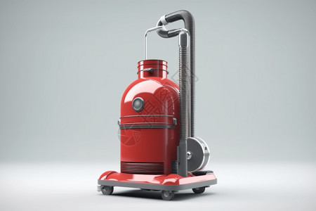 红色吸尘器高科技吸尘器设计图片