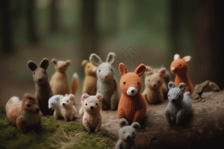 羊毛z制的小动物图片