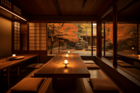 日式花园别致的极简茶馆设计设计图片