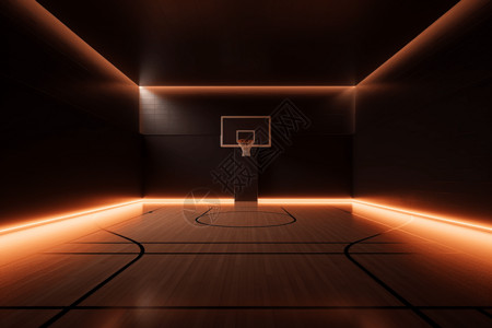 炫酷框现代化篮球场设计图片