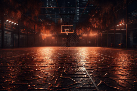 篮球场设计图图片