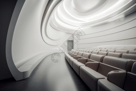 未来科技感电影院背景图片