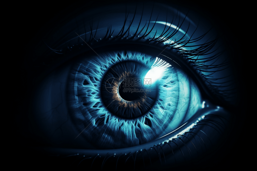 人类眼睛的3D图图片
