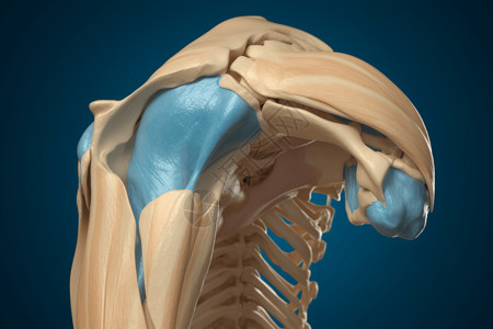 肩袖损伤肩袖撕裂渲染图设计图片