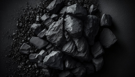 特写岩石天然煤特写图设计图片