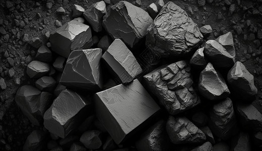 天然矿物质天然煤图设计图片