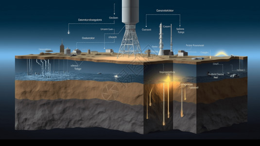 石油和天然气可再生能源分析图设计图片