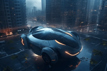未来的电动汽车图片