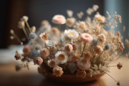 花卉工艺品背景图片