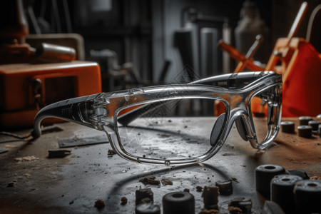 工业环境下的智能眼镜背景图片