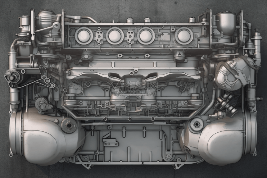 汽车发动机结构图片