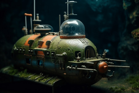 潜艇模型素材深海微型潜艇设计图片