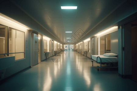 医院的走廊夜晚医院走廊高清图片