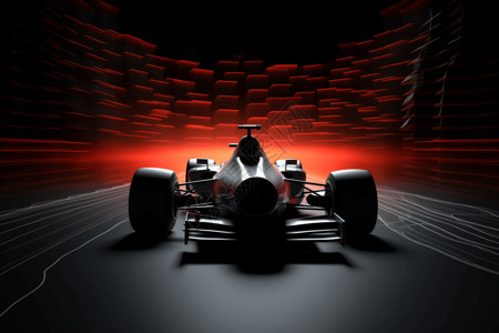 模拟赛车赛车模拟比赛插画