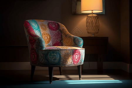 彩色休息椅子背景图片