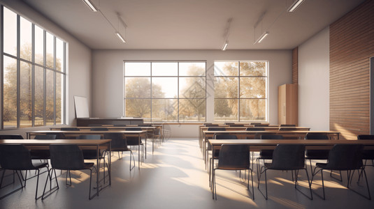 教室照明现代简约教室设计图片
