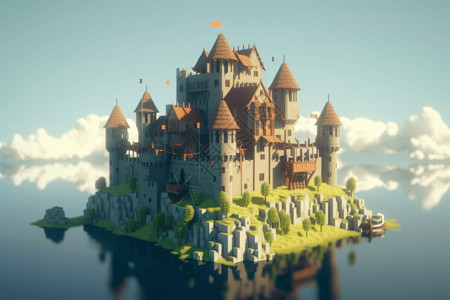 动画城堡天空之城动画场景设计图片