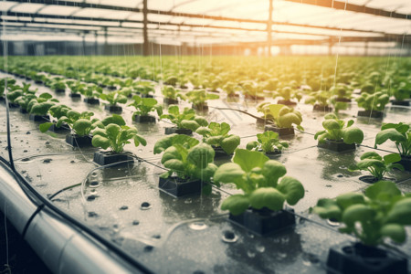 蔬菜生长科技水培种植设计图片
