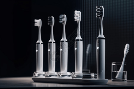 洗护用品样机贴图精致的电动牙刷设计图片