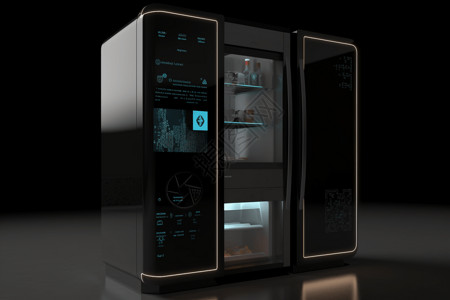 冰箱电器现代智能冰箱设计图片