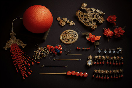中国古代女性婚礼饰品高清图片