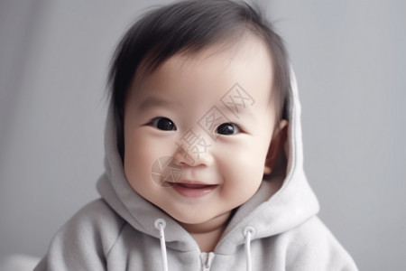 微笑的可爱宝宝高清图片