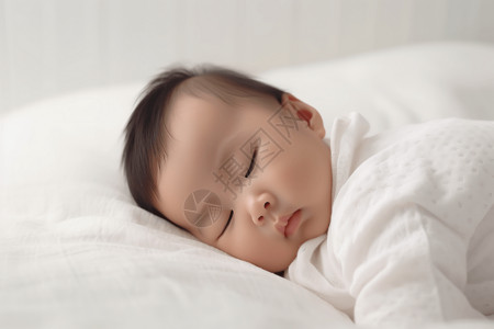 睡觉的宝宝背景图片