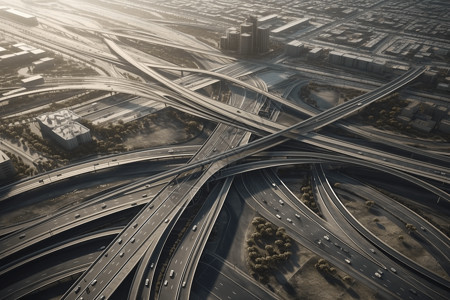 发达的城市高速公路图片