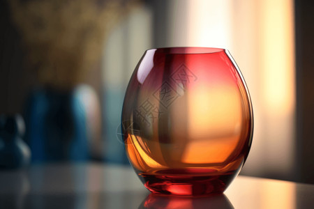 彩色玻璃花瓶设计图背景图片