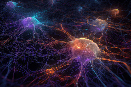 抽象神经细胞概念背景高清图片