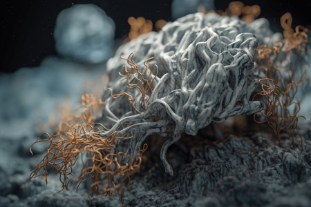 海藻纤维创意3D病变组织设计图片